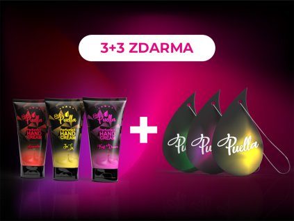 Výhodný set: 3 Krémy na ruce a 3 Voňavé visačky ZDARMA