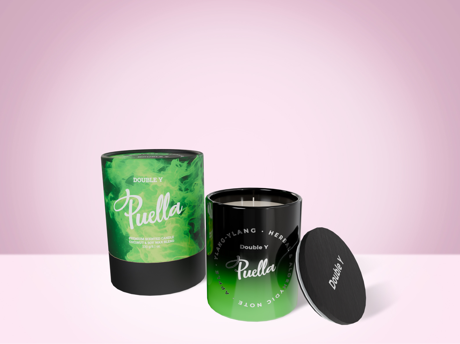 Puella vonná svíčka Double Y, 230 g