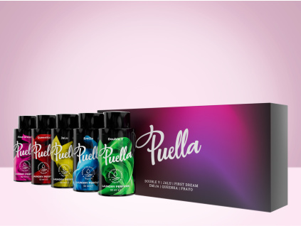 Zestaw prezentowy wybranych perfum do prania Puella, 5 x 50 ml