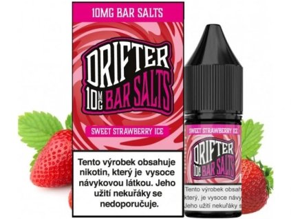 37255 e liquid drifter bar salts sweet strawberry ice 10ml 10mg 20mg