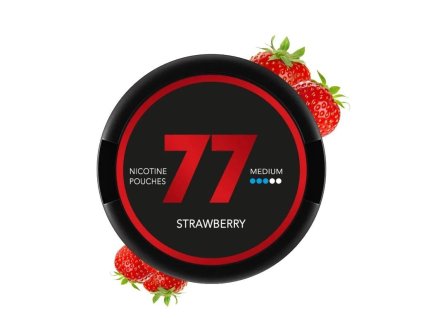 77 Pouches Strawberry - nikotinové sáčky jahoda