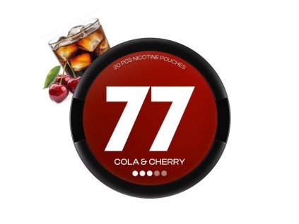 77 Pouches Cola & Cherry - nikotinové sáčky cola třešeň