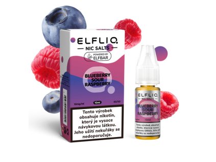 elfliq Blueberry sour raspberry 10mg  10 ml | Nikotinová sůl