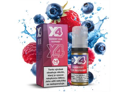 X4 Blueberry Sour Raspberry 20mg