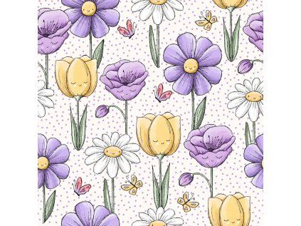 smiley flowers 20x20