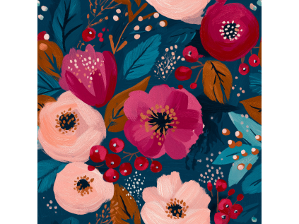 471 Modern Christmas Florals