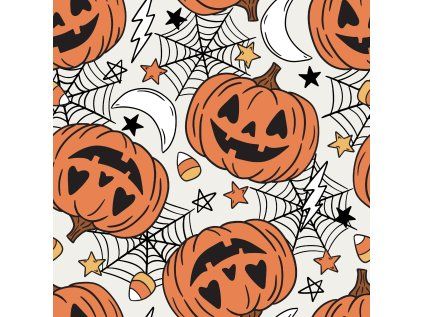 JackOLanternTossOrangeonBeigeRaspberryPatternCo 12