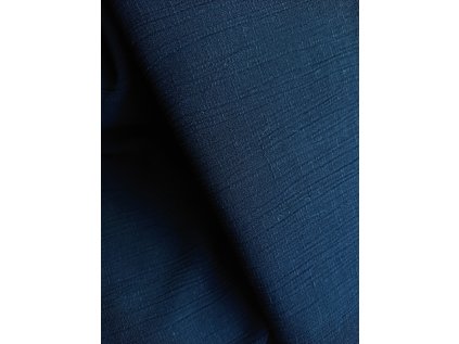 Viskoza/len CRINKLE - černá 40cm