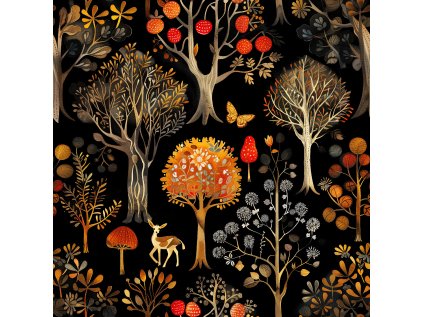 Whimsical Boho Wooodlands Seamless 1