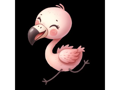happy flamingo