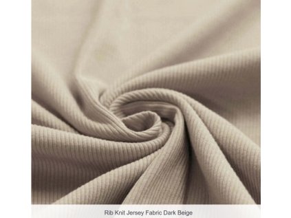 Žebrovaný úplet RALF - tmavá béžová