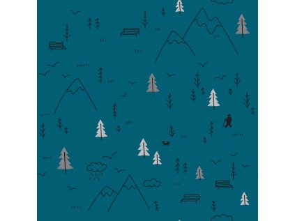 Teplákovina nepočesaná "Puffin" 250g - Adventure