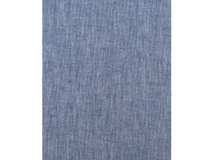 Len/bavlna jeans modrý melír 95 cm