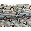 Bavlněný úplet "Puffin" 210g - Cool surfer