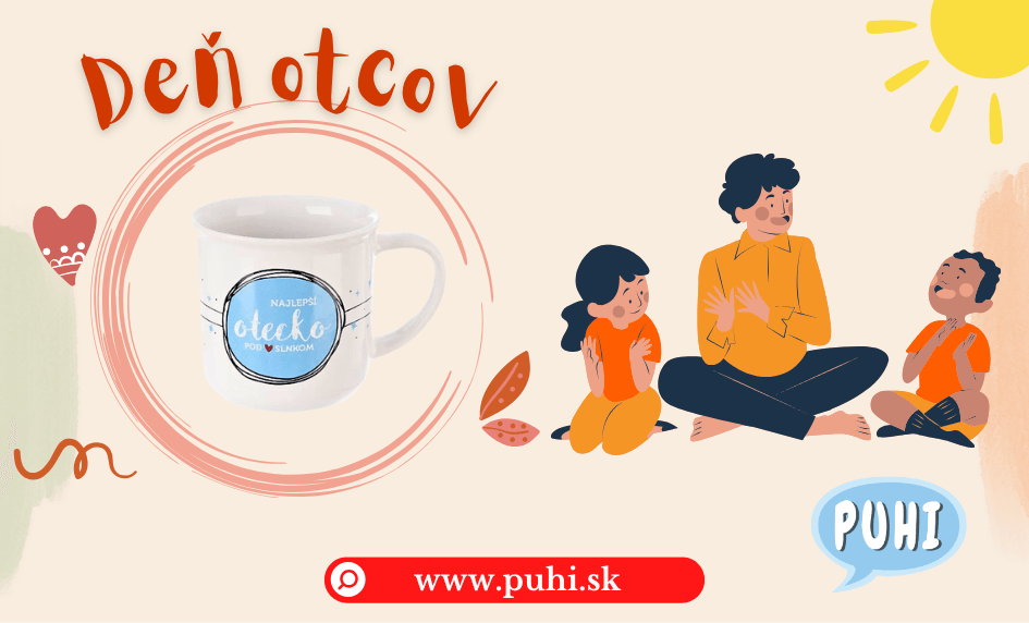 Hrnček „Najlepší otecko pod slnkom“ – originálny darček pre otca - Puhi.sk