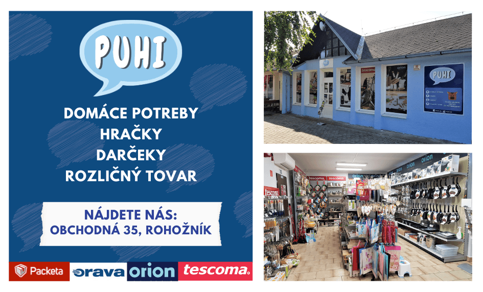 Predajňa domácich potrieb PUHI, Obchodná 35, 906 38 Rohožník