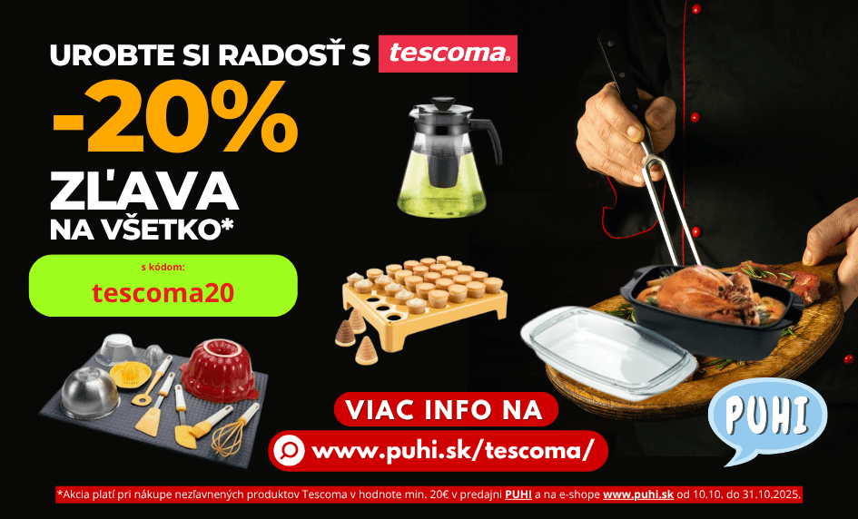 Zľava -20% na všetky produkty Tescoma | Puhi.sk