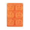 Orion Forma na pečenie silikónová Halloween tekvica mix 6 oranžová