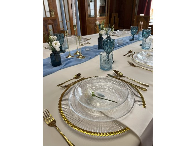 příbory zlaté (sada), vyleštěné