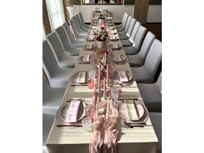 ubrus béžový, 275x160cm, vyžehlený