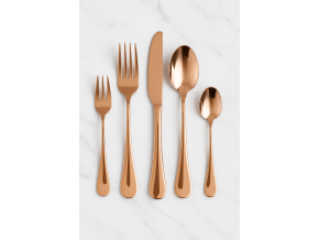 příbor rose gold, příbor bronzový