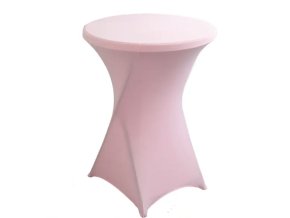 ubrus světle růžový na bistro stolek