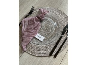 dekorační ubrousek látkový přírodní mauve