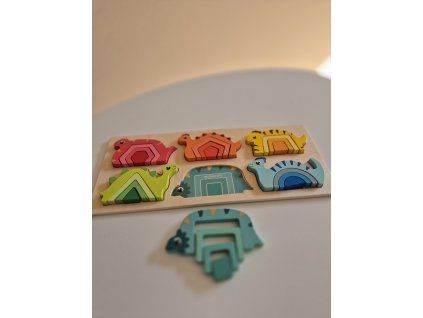 Montessori - puzzle dinosaurů