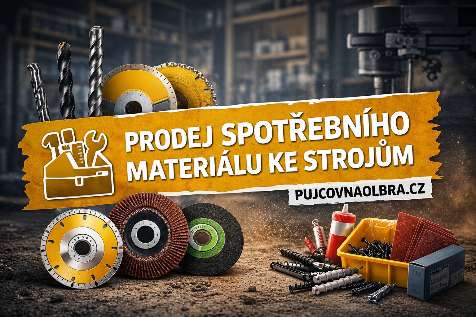 Široká nabídka spotřebního materiálu.