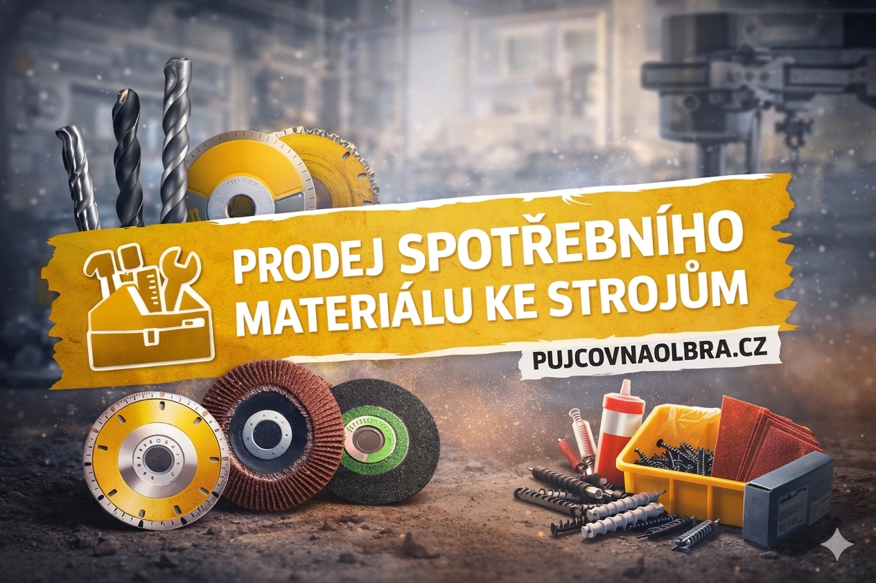 Široká nabídka spotřebního materiálu.