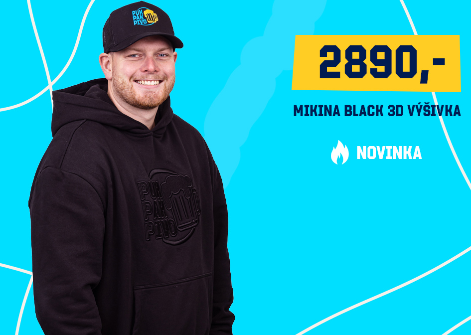 Mikina black 3D
