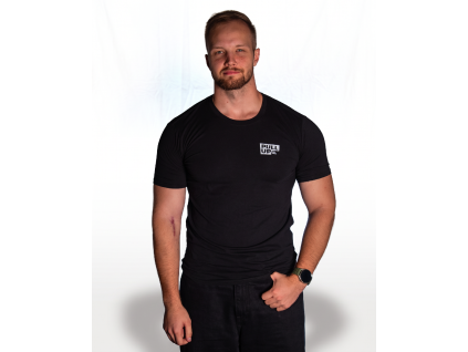 MEN'S STRETCH BACK-PRINT T-SHIRT BLACK
