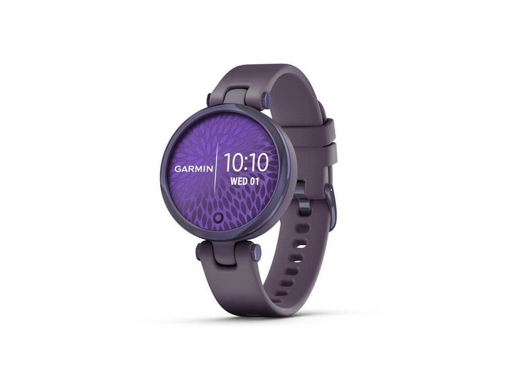 Garmin Lily Sport Midnight Orchid/Orchid Silicone Band - Pulsmetry.cz