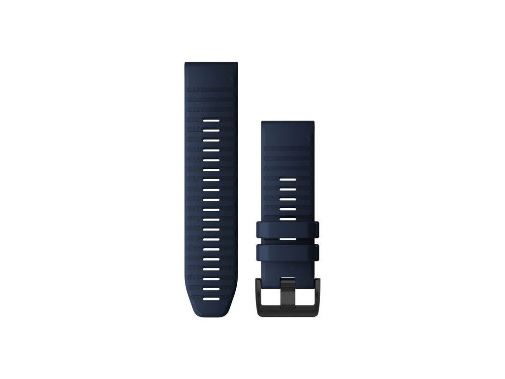 Řemínek pro Quatix6X - QuickFit 26, silikonový, tmavě modrý, černá přezka
