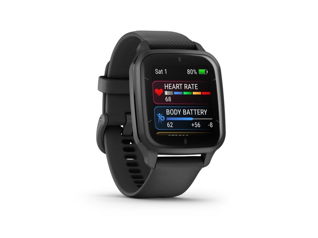 Garmin Venu Sq 2 Music, Slate / Black Band