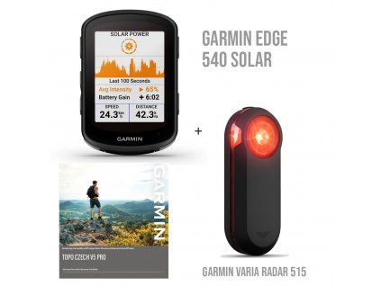 Garmin Edge 540 Solar + Varia radar 515