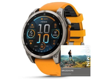 Garmin Fenix 8 Amoled Sapphire 47 mm  Titanium + dárek