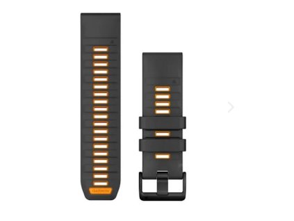 Řemínek Garmin QuickFit 26 Graphite/Spark Orange