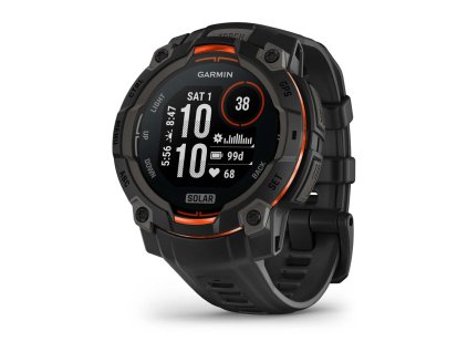 Garmin Instinct 3 Solar 45 mm  Černé s černým páskem