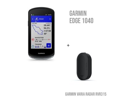 Garmin Edge 1040 + Radar Varia RVR 315