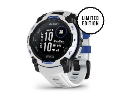 Garmin Instinct 3 Solar 45 mm  Whitestone s Whitestone / Bolt Blue páskem