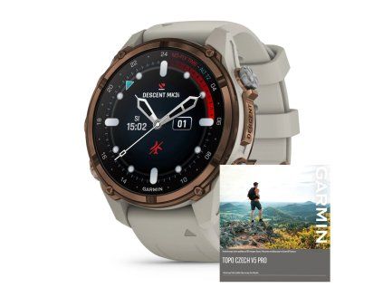 garmin descent mk3i 43 mm grey topo