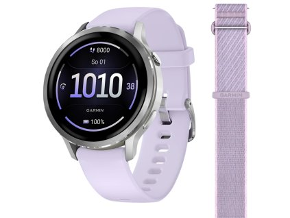 garmin venu 4 41 mm periwinkle light purple set