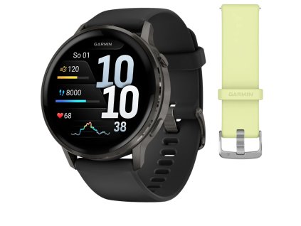 garmin venu 4 45 mm black reminek citron