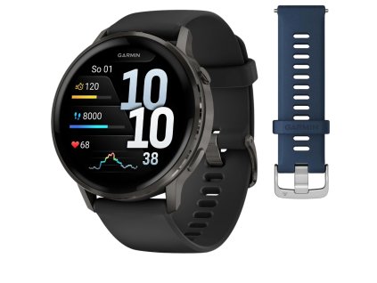 garmin venu 4 45 mm black reminek tidal blue