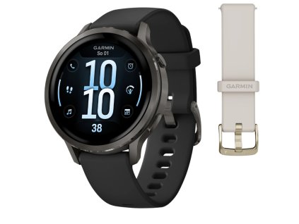 garmin venu 4 41 mm black reminek ivory
