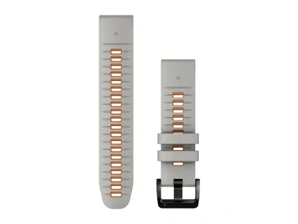 reminek garmin quickfit 22 fog gray ember orange silicone