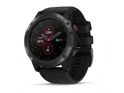 Garmin fenix5X Plus Sapphire Black PRO  Produkt z CZ distribuce s ovládáním v ČJ + tvrzené sklo na displej ZDARMA