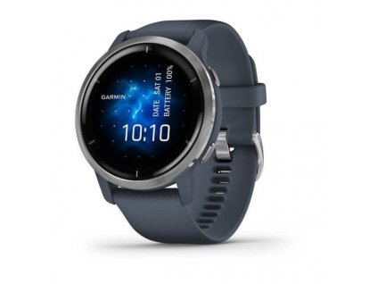 Garmin Venu2 Silver/Granite Blue Band