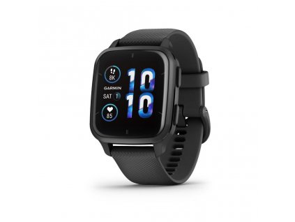 Garmin Venu Sq 2 Music Edition, Slate / Black silicone band